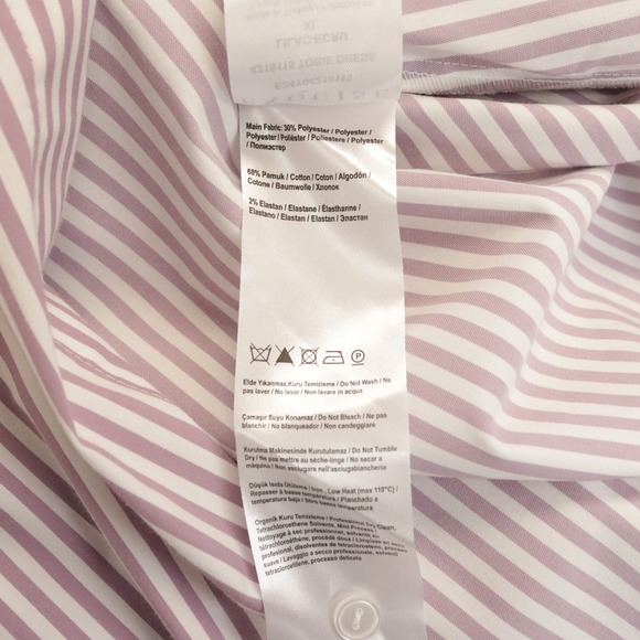 NWT Anthropologie Exquise The Tobie Shirt Dress Purple Stripe XL - Picture 10 of 10